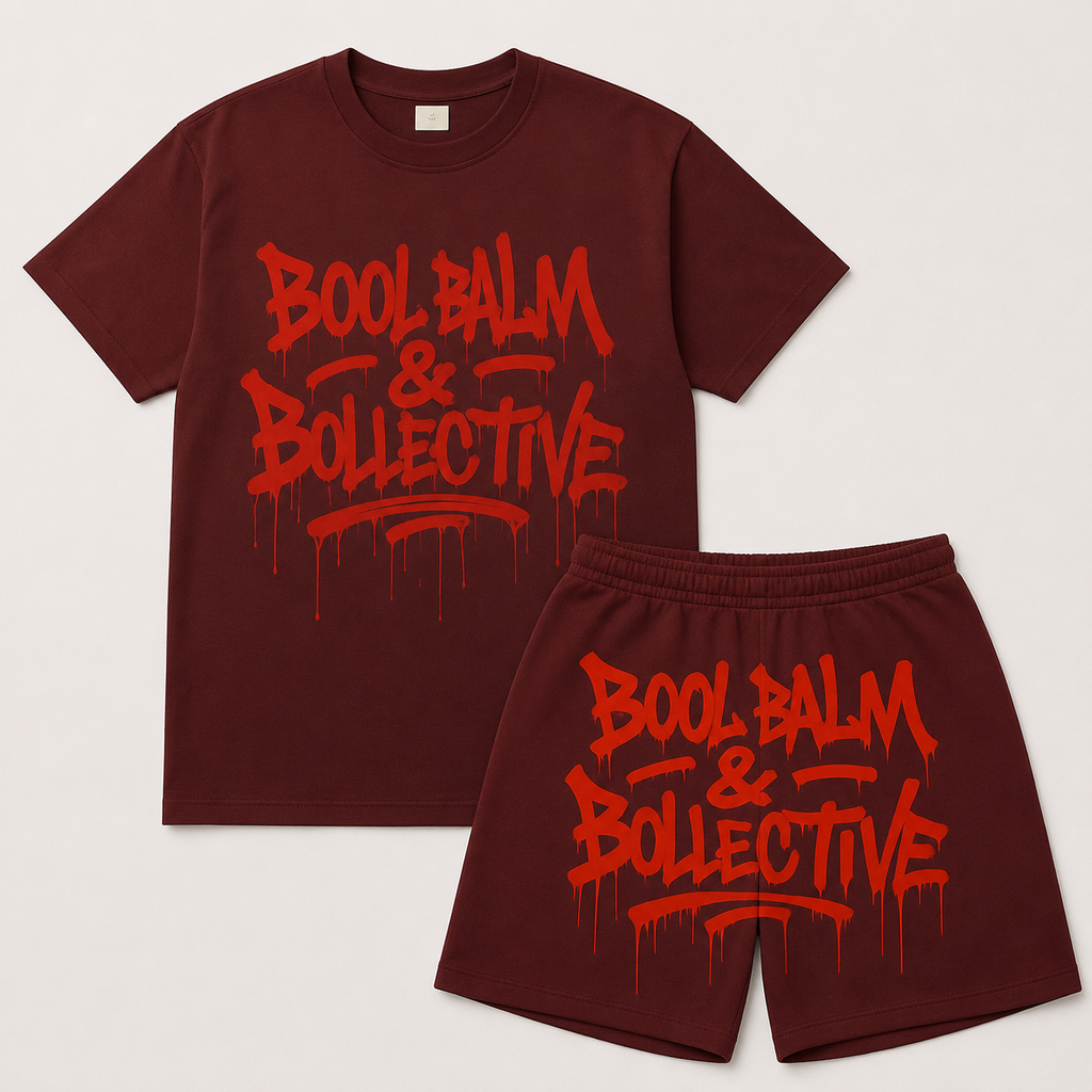 BOOL BALM & BOLLECTIVE™ Graffiti Streetwear Set – Premium T-Shirt & Shorts