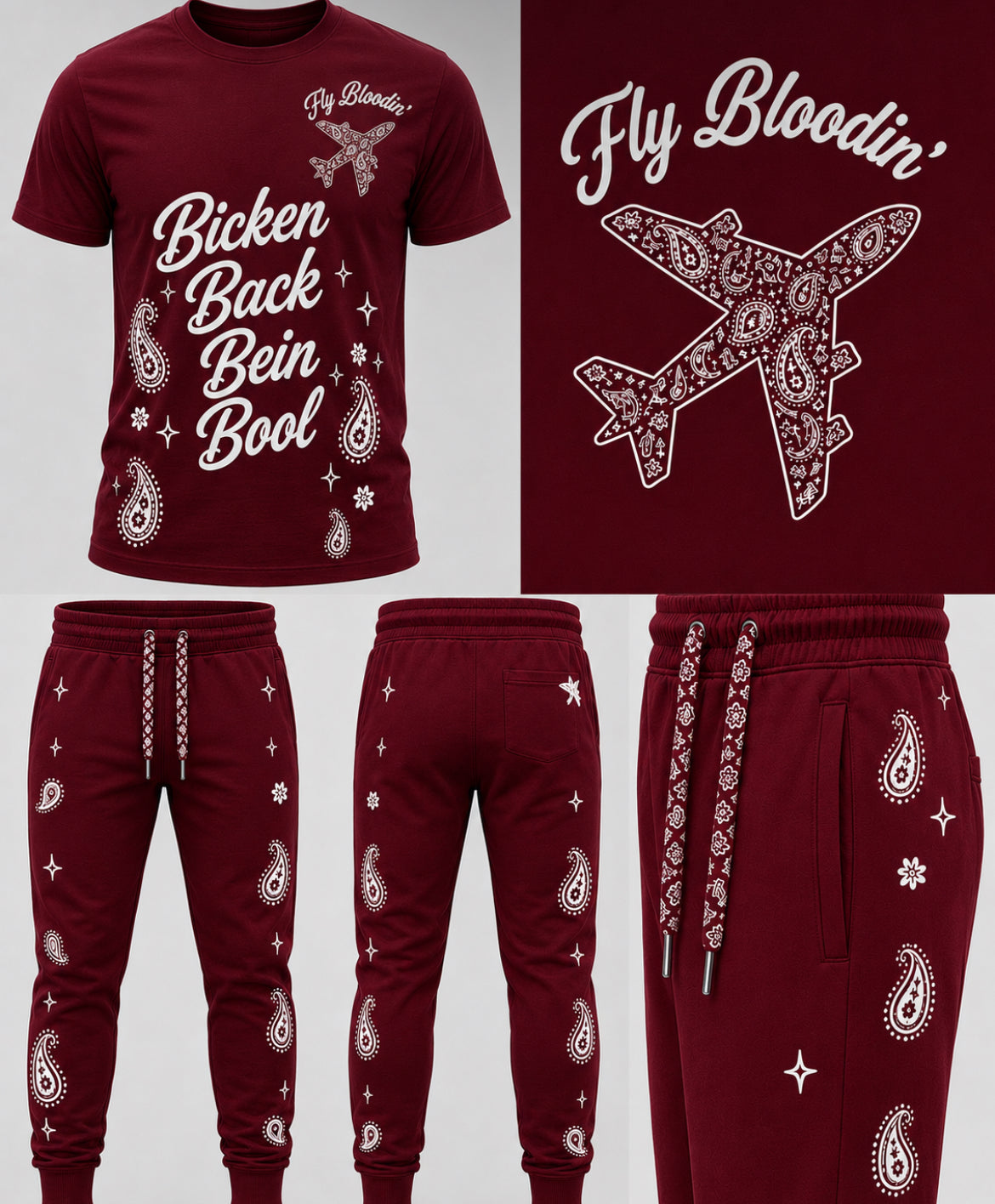 Fly Bloodin’ Paisley Tracksuit Set