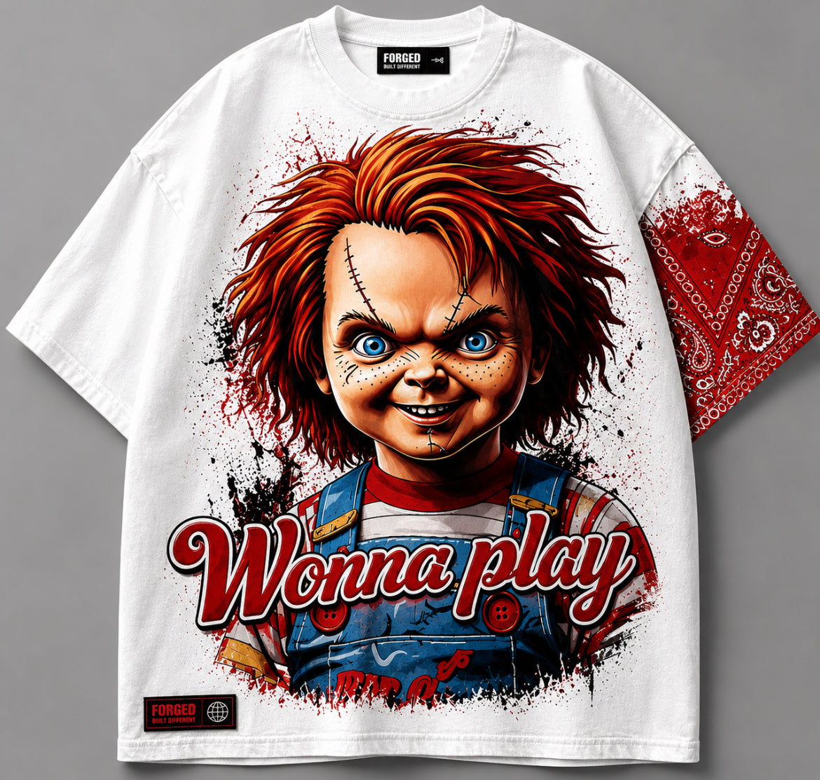 Luxury Heavyweight Graphic Streetwear T-Shirt | Wonna Play Premium Oversized Tee