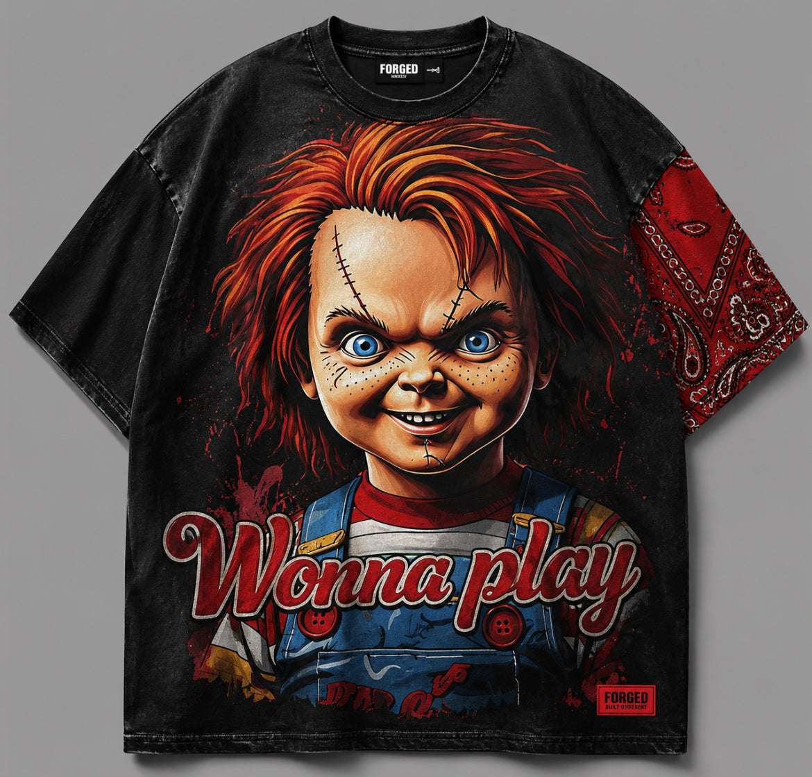 Luxury Heavyweight Graphic Streetwear T-Shirt | Wonna Play Premium Oversized Tee