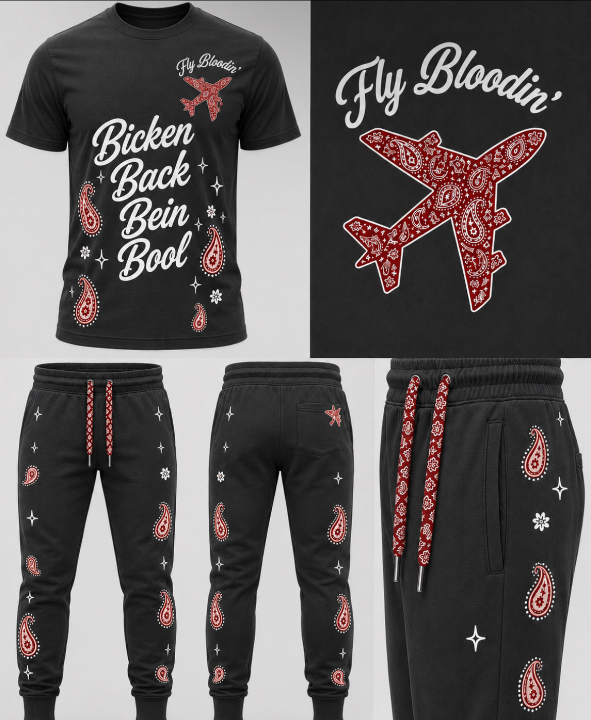 Fly Bloodin’ Paisley Tracksuit Set