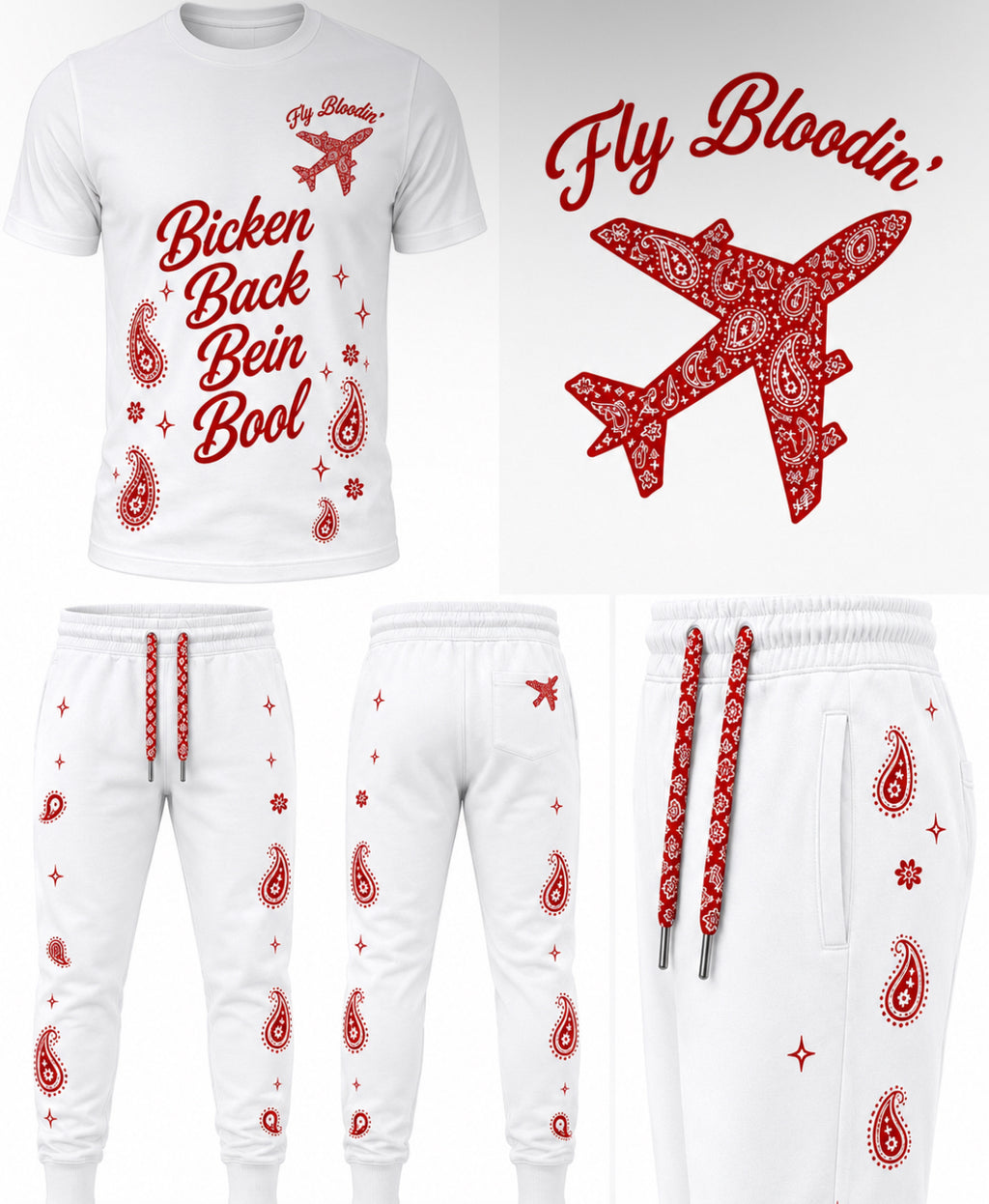Fly Bloodin’ Paisley Tracksuit Set