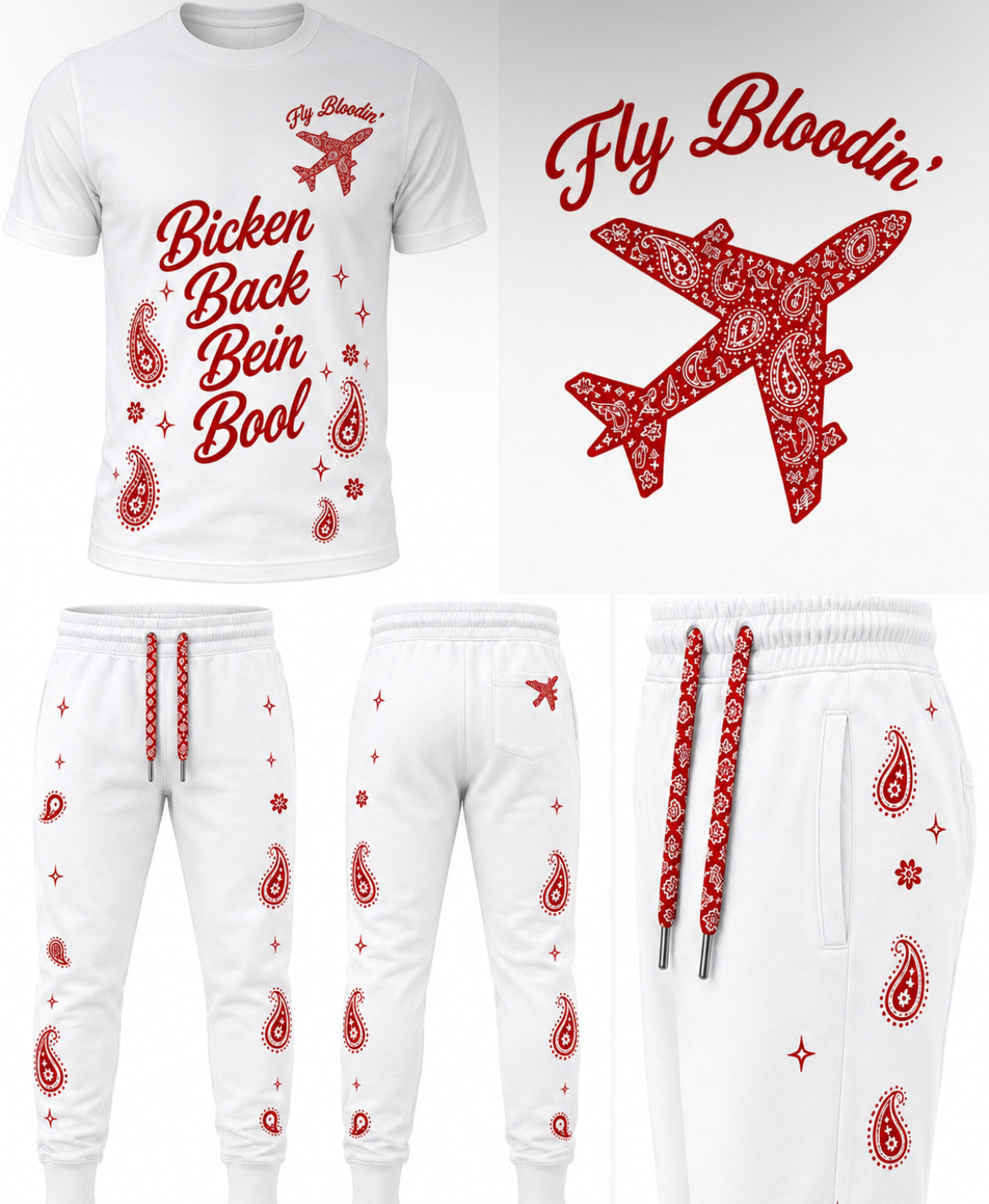 Fly Bloodin’ Paisley Tracksuit Set
