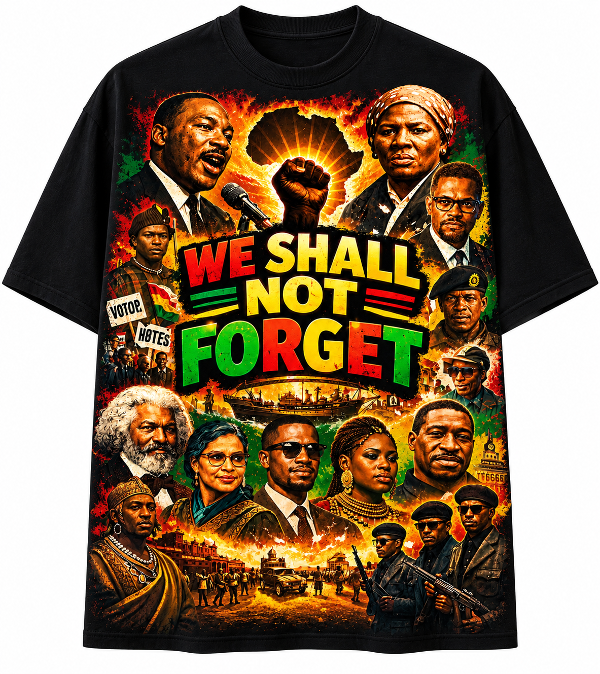 We Shall Not Forget – Red Heritage Graphic T-Shirt