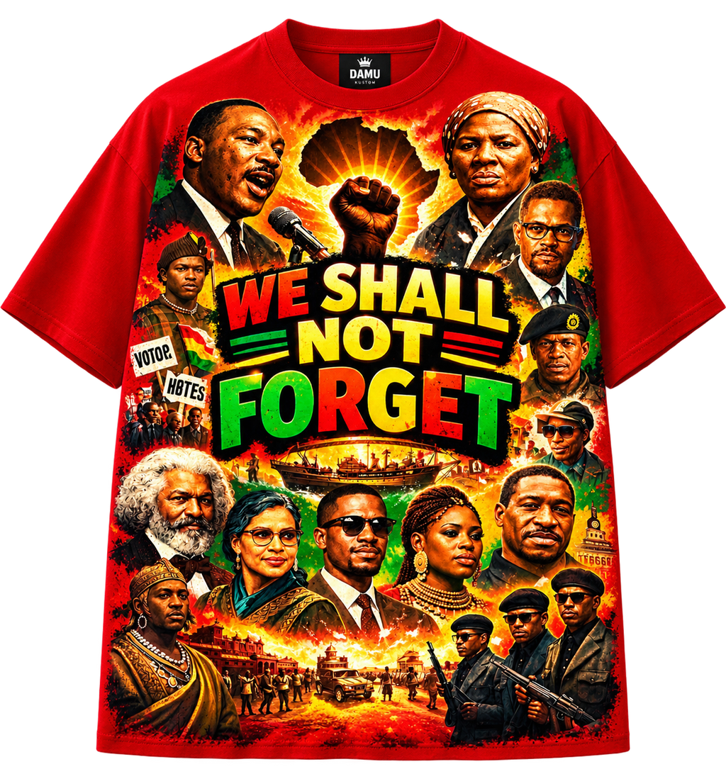 We Shall Not Forget – Red Heritage Graphic T-Shirt
