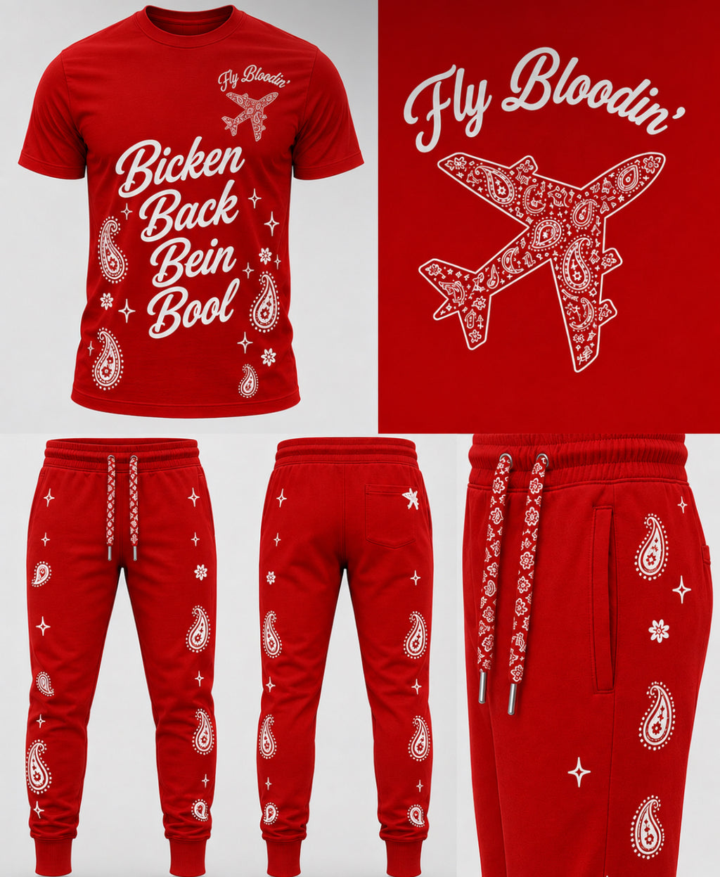 Fly Bloodin’ Paisley Tracksuit Set