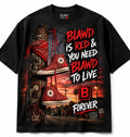 Blawd Is Red & You Need Blawd To Live Graphic Oversized T-Shirt – Urban Streetwear Tee