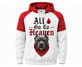 All 🩸 Go To Heaven American Bully Hoodie | Red Paisley Streetwear Pullover