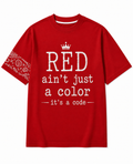 RED AIN’T JUST A COLOR — IT’S A CODE