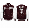 PIRU Heritage Varsity Jacket – Burgundy & White
