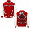 Bounty Hunters Red & White Varsity Jacket